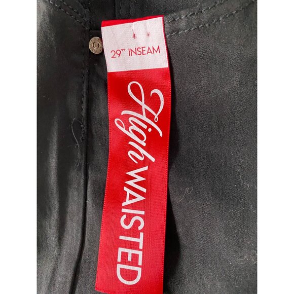 Red Bottoms Black High-Waist Booty-Lifting Stretch Jeans Size 22 Western Biker - Picture 10 of 15